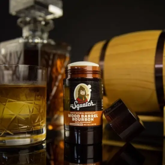 DR. SQUATCH Men's Natural Deodorant - Wood Barrel Bourbon - 2.65oz image {3}