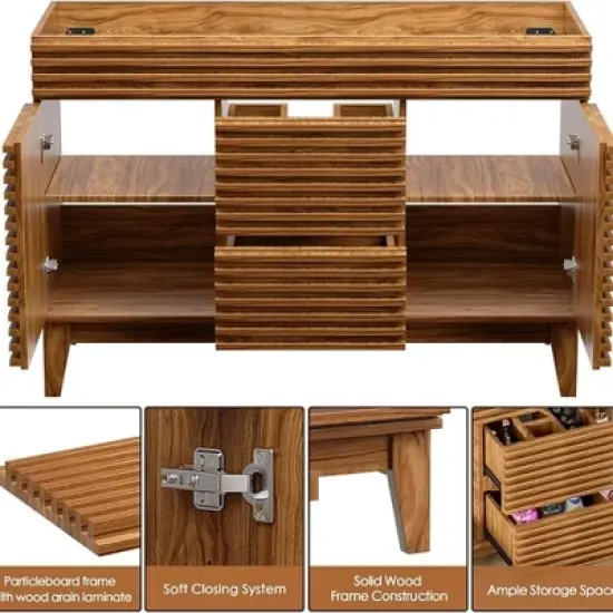 48.0 in. Freestanding Bath Vanity Cabinet without Top Assembly required image {3}