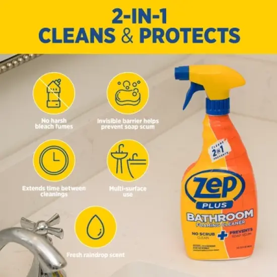 Zep Plus Bathroom Foaming Cleaner - 32 Fl. Oz. image {6}