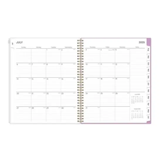 Blue Sky 8.5"x11" 2025-2026 Weekly/Monthly Zip Pouch Wirebound Planner Savannie Sunset image {4}