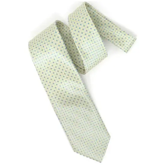 Men's Tiles Design Micro Fiber Poly Woven Regular Neck Tie image {1}