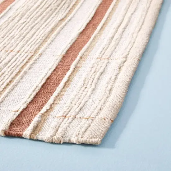 Scatter Stripe Rug Cream/Brown - Hearth & Hand&trade; with Magnolia image {2}