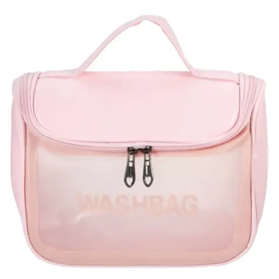 Unique Bargains Portable Flip Cover Makeup Bag 1 Pc image {4}