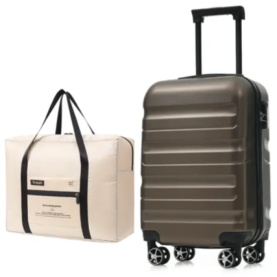 20"/24"/28" Carry-On/Checked Suitcase Hardshell ABS Suitcase with Duffel Bag/2 Packing Cubes & Spinner Wheels - ModernLuxe image {1}