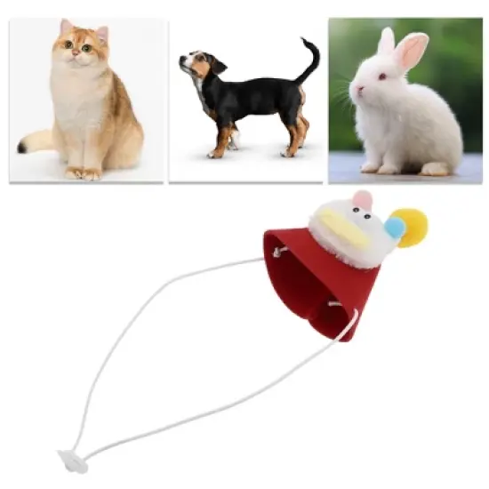 Unique Bargains Halloween Pet Headwear 4.33"x3.94" Red 1 Pc image {4}