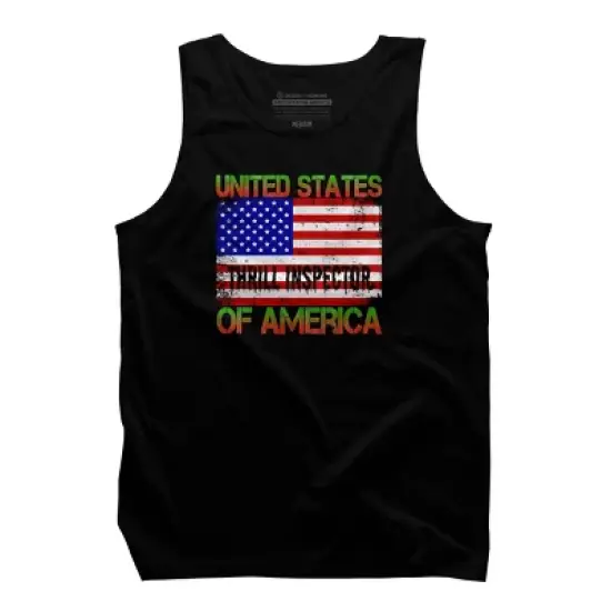 Men's Design By Humans Halloween Thrill Inspector Funny USA Military Soldier Veteran Un By TeeShirtMadness Tank Top image {4}