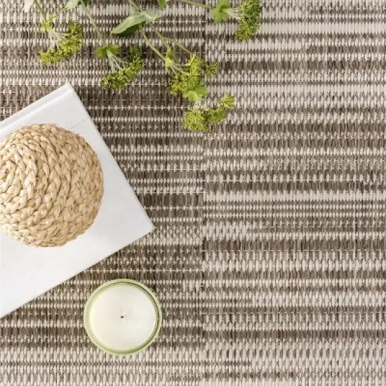 nuLOOM Shirlene Stripes Outdoor Patio Area Rug image {5}