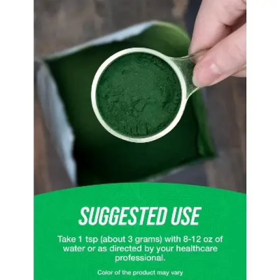 BulkSupplements Organic Chlorella (Blue-Green Algae) Powder image {3}