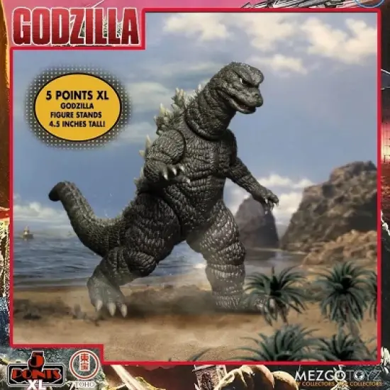 Mezco Toyz Godzilla Destroy All Monsters (1968) 5 Points XL Round 1 Boxed Set image {1}