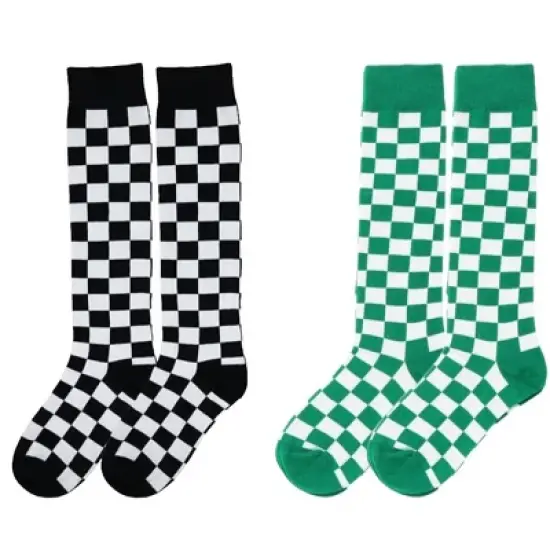 Checker Patterned Knee High Socks from the Sock Panda (Women's Sizes, Adult Medium) image {5}