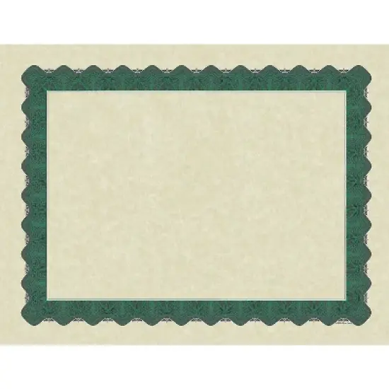 Great Papers Metallic 8.5 x 11 Certificates Beige/Green 934200 image {3}