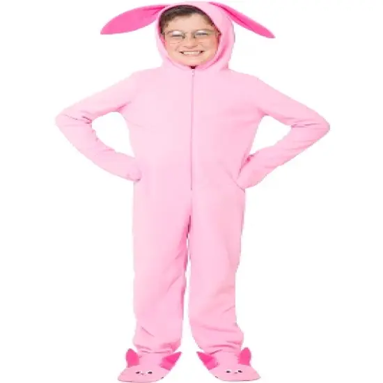 A Christmas Story Family Pajamas Ralphie Pink Bunny Matching Onesie Pink image {4}