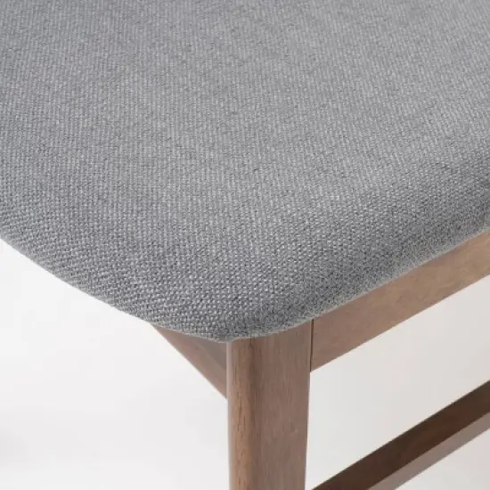 5pc Lucious Rectangular Dining Set Dark Gray/Walnut - Christopher Knight Home image {2}