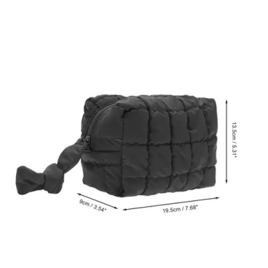 Unique Bargains Quilted Makeup Bag 1 Pc image {4}