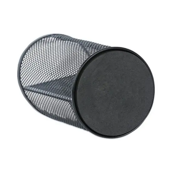 Universal Metal Mesh 3-Compartment Pencil Cup, Black, 4.13"d x 6"h image {5}