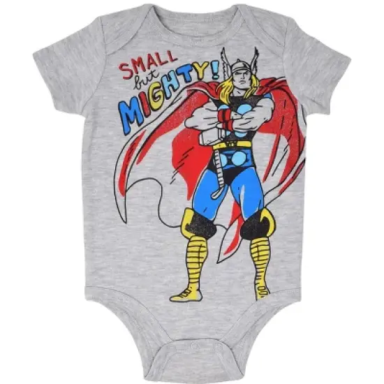 Marvel Avengers Baby Boys 5 Pack Short Sleeve Bodysuit  image {2}