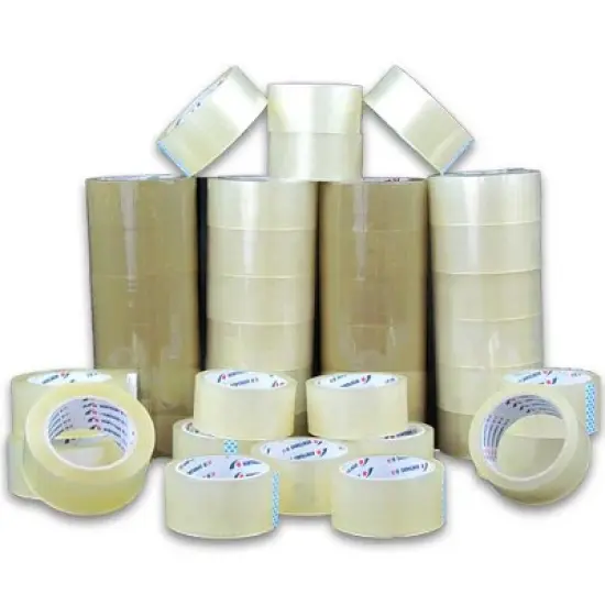 UOFFICE 18 Rolls Carton Sealing Tape Clear 2" x 55 Yds 1.9 Mil image {4}