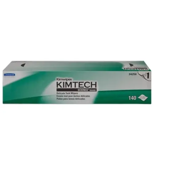 Kimtech Science Kimwipes Disposable Task Wipers 14-7/10 x 16-3/5" 34256, 140 Ct image {1}