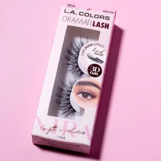 L.A. Colors Dramatilash False Eyelashes Xtra - 2ct image {3}