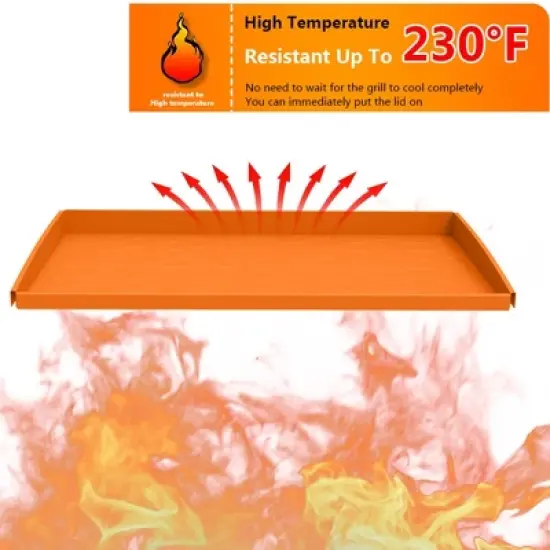 Reusable Silicone Griddle Mat,High Edge Design Outdoor Cooking Tools Accessories,Protect Griddle From Rodents Debris Rust image {3}