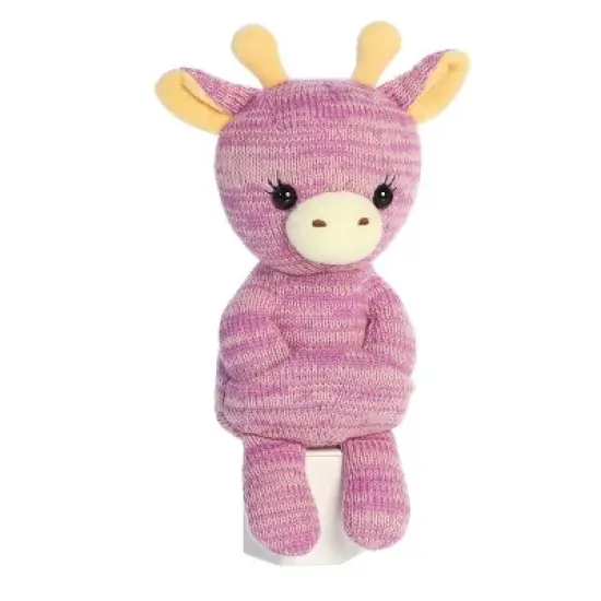Aurora Medium Giraffe Cozyroos Snuggly Stuffed Animal Purple 10" image {6}