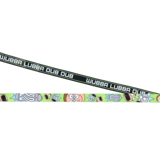 Rick And Morty Wubba Wubba Lanyard with ID Holder Rubber Charm and Sticker image {1}