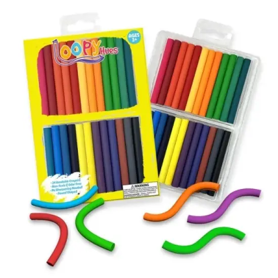 Loopy Hues Bendable & 3D Shaped Crayons - Assorted Colors image {6}