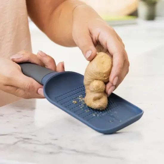 BergHOFF Leo 9" Soft Grip Ginger Grater, Blue image {1}