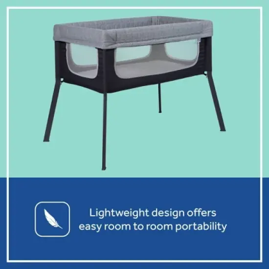 Sealy Cozy Soft Breathable Lightweight Bassinet - Gray image {9}