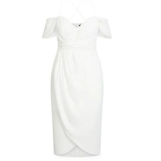Women's Plus Size Entwine Maxi Dress - ivory | CITY CHIC image {2}