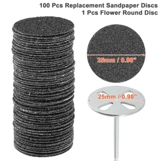Unique Bargains Replacement Sandpaper Pad for Electric Foot File Coarse image {1}