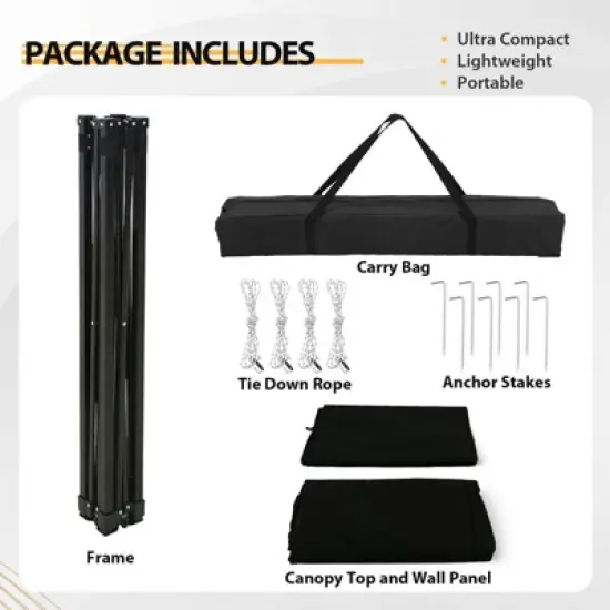 EAGLE PEAK 4x4 Pop Up Canopy, Portable Privacy Changing Room Photoshoots image {7}