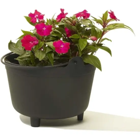 Novelty Antique-Inspired Kettle Plastic Indoor/Outdoor Planter image {2}