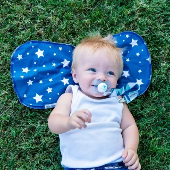 Dodo Babies 5-Pack Baby Burp Cloths - Soft, Absorbent Cotton Burp Cloths - Includes Pacifier Case and 2 Pacifier Clips image {2}