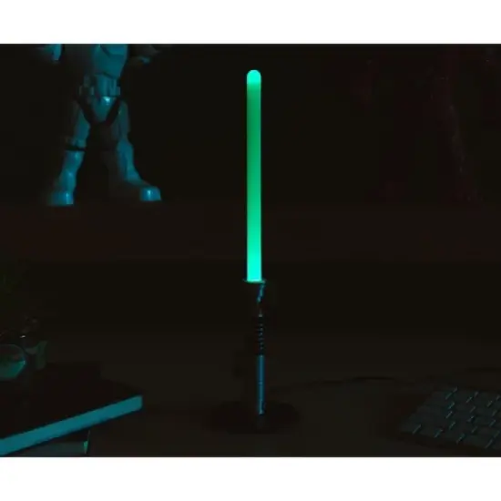Ukonic Star Wars Luke Skywalker Green Lightsaber 12-Inch Mini LED Mood Light image {7}