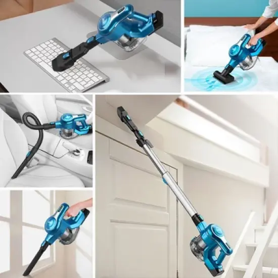 INSE S63 Cordless Vacuum with 2 Batteries 28Kpa Powerful Suction image {3}