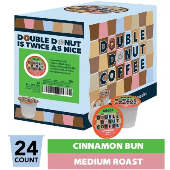 Decaf Cinnamon Bun Flavored Coffee Pods image {1}