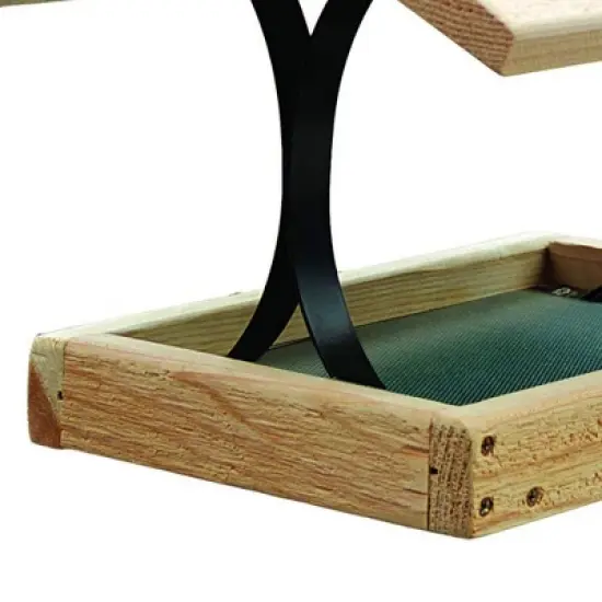 Woodlink 24373 Durable Outdoor Natural Cedar Inland Fly Through Bird Feeder with 2 Pound Mixed Seed Capacity for Backyard Birds, Brown image {4}