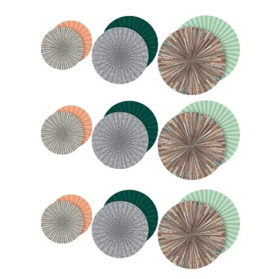 Teacher Created Resources Home Sweet Classroom Hanging Paper Fans 3 Per Pack 3 Packs (TCR77398-3) image {2}