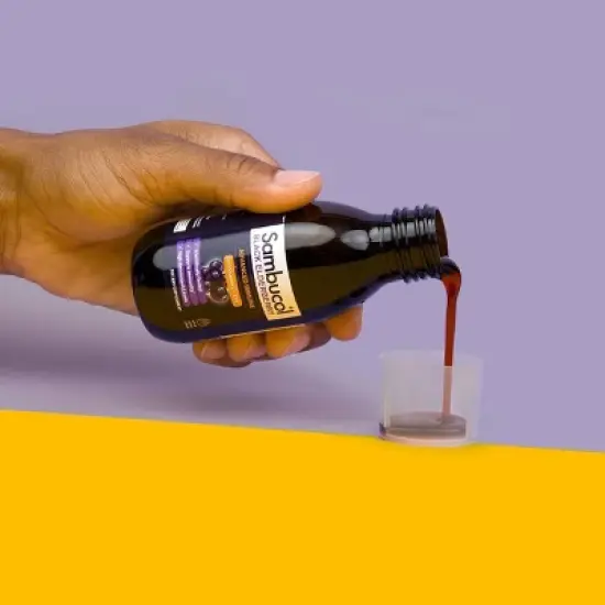 Sambucol Black Elderberry Advanced Vegan Immune Support Syrup with Vitamin C and Zinc - 4 fl oz image {5}