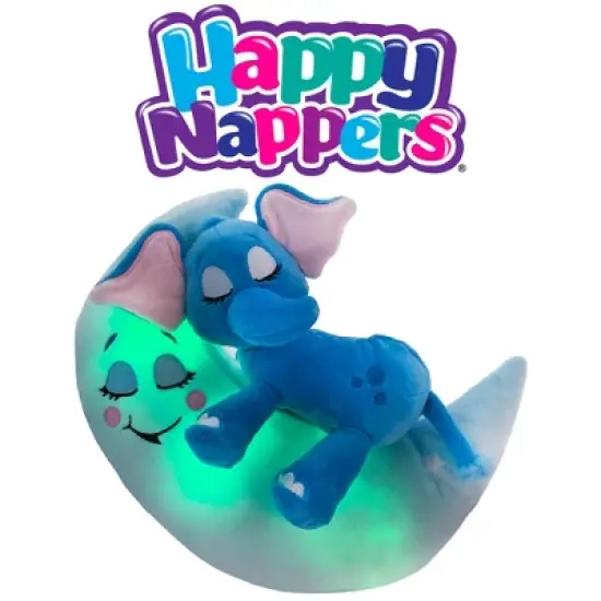 Happpy Nappers: Lullabrites Moon Pet - Elephant - Blue image {4}