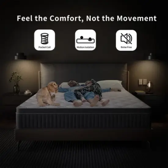 Swedrea Hybrid Mattress Medium Cooling Gel Memory Foam with CertiPUR-US and Oeko TEX Certified image {7}