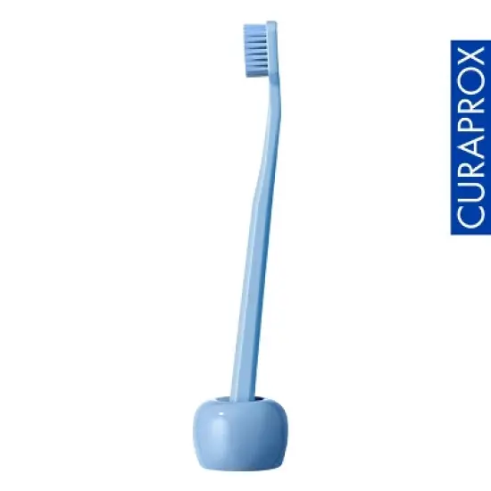 Curaprox Toothbrush Holder Blue, Hygienic Upright Stand for Clean and Organized Storage image {2}