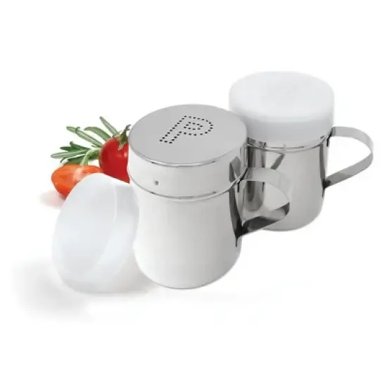 Norpro Stainless Steel Salt and Pepper Shaker Set with Covers image {1}
