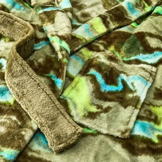 Boys' Marble Printed Robe - Cat & Jack&trade; Green image {2}