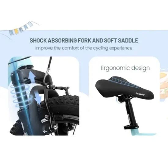 RISOKEYS 20 inch 21 Speed Children's Mountain  Bicycle, Shock Absorbing Front Fork & V - brakes,Boys and Girls Kids Bike for Outdoor Adventure image {7}