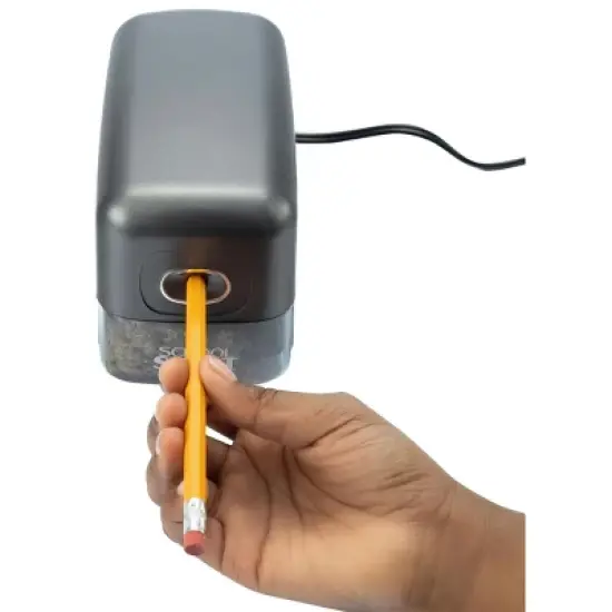 School Smart Electric Pencil Sharpener, For Classroom, Home, and Office Use, Black image {1}