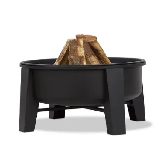 Forsyth Fire Pit - Black - Real Flame image {6}