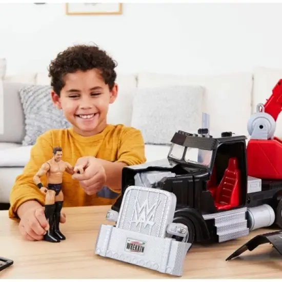 WWE Action Figure Vehicle Wrekkin' Rampage Rig Truck image {1}