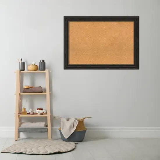 Amanti Art Accent Bronze Framed Corkboard, Natural Cork image {7}